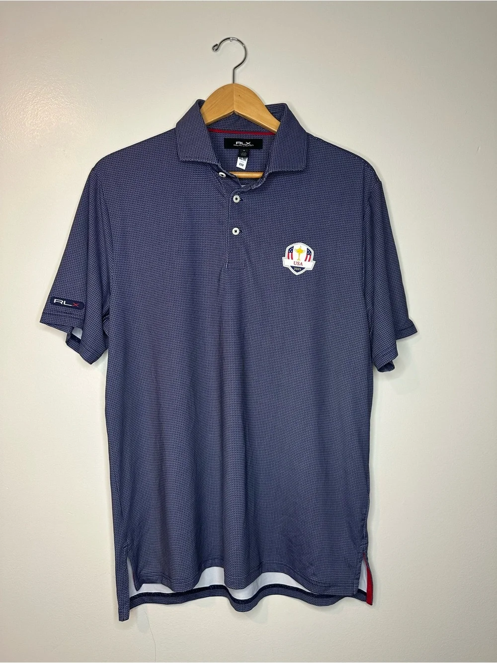 RLX Ralph Lauren Navy Short-Sleeve Golf Polo USA 2025 size M
